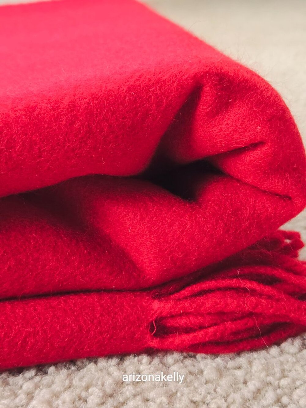 Talbots Cashmere (75%) & Wool (25%) Wrap Red - Picture 15 of 16